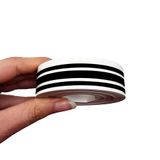 Quattroerre 4R 10524 Trimstrepen Triple Adhesive Strips voor Auto's, Zwart, 16 mm x 10 mt