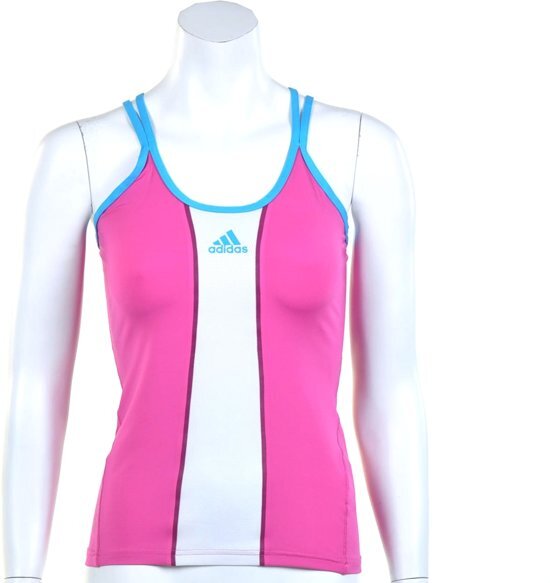 Adidas Women s Barricade Top - Sporttop - Dames - Maat 42 - Intens Roze;Intens Blauw