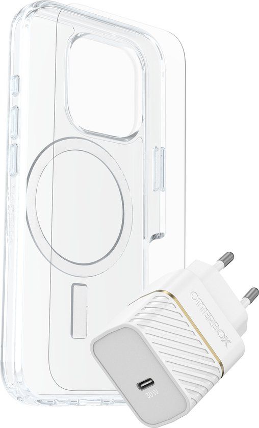 OtterBox Symmetry Series Clear MagSafe Hoesje voor iPhone 16 Pro - Transparant