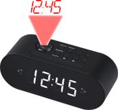 Denver CRP-717 - Wekkerradio met Projectie - FM Radio - Zwart