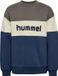 hummel hmlJR LOOSE BLOCK CREWNECK Unisex Kinderen Katoen Ronde hals Lange mouw Colorblock DARK GULL GRAY Loose Fit