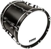 Evans BD20MS1W MS1 White Enkellaags marching bassdrumvel
