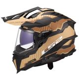 LS2 MX701 Explorer C Trick Bruin Sand 06 Adventure Motorhelm - Maat 2XL - Helm