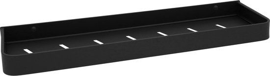 QUVIO Planchet Badkamer - Metaal - Zwart - 50 cm