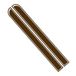 Ambiance Sticker Autokap Stripe, Racing Sticker Body Side Stripe Decal, Dak Rok Bumper Stripe Decal Vinyl, Gemodificeerde Stripe Decal Auto Decor Chocolade - 1 Paar 129 x 24 cm