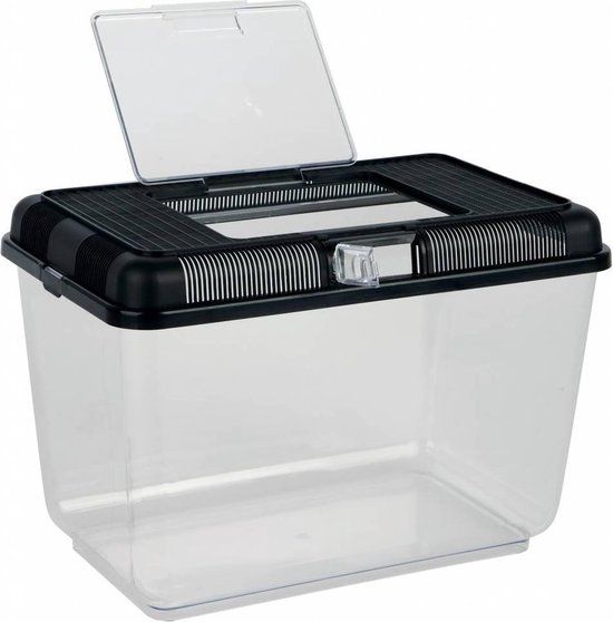 Trixie Reptiland Transport- En Voederbox - S - Assorti - Hagedis - Kunststof - 19 x 14 x 12 cm