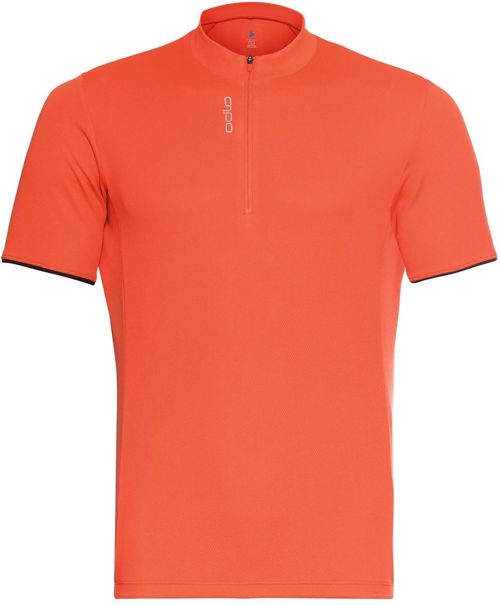 ODLO Fietsshirt Heren - Kleur exuberant orange - Maat M