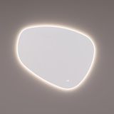 HIPP Design Organische Spiegel met LED-Verlichting Rondom, Spiegelverwarming, Kleurenwissel en Touch-Dimmer