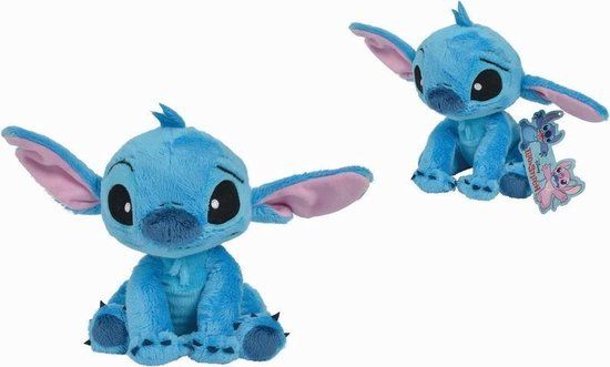 Disney Stitch Pluche Knuffel - 17cm - Blauw