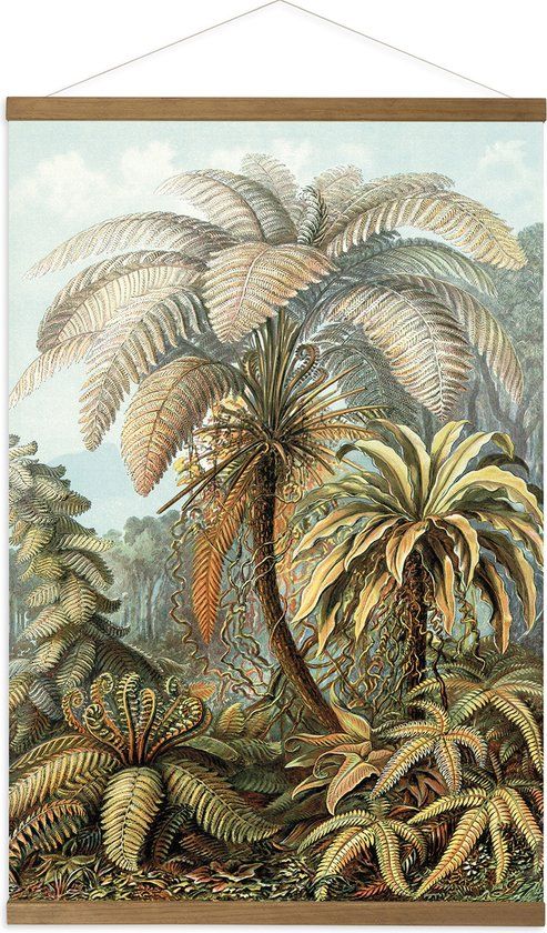 Art for the Home Hangende Poster Linnen - Jungle Filicinae - 100x70cm