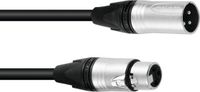 PSSO XLR-Kabel 3-polig 1m schwarz Neutrik