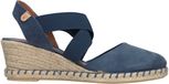 Verbenas Dames Platte Sandalen Blauw Maat 39