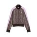 PUMA Sweatvest 'T7' beige / chocoladebruin / lavendel / zwart