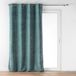 Douceur d'intérieur Velvet Curtain with Embossed Pattern (140 x 260 cm), Sage Green