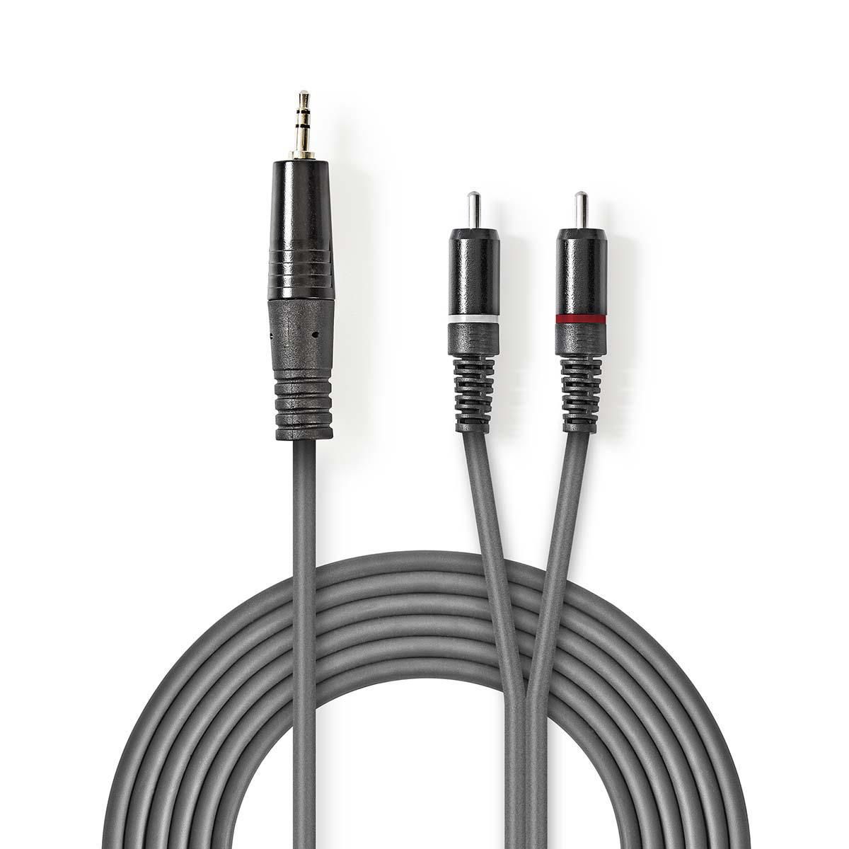 Nedis COTH22200GY15 - Audio kabel - 1.5 m - Grijs