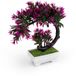 Ibenzoa® Realistische mini-kunstboom, paars, PVC, 1 stuk