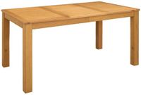 vidaXL Eettafel 150 x 85 x 75 cm Massief Eikenhout Naturel Rechthoekig