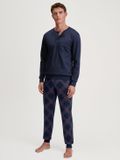 CALIDA Heren Pyjama Lang Katoen XXL Marine Herfst/Winter 2025