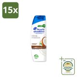 Head & Shoulders 15 x Anti-roos Shampoo Intense Hydratatie met Kokosolie, 285 ml - Voordeelverpakking