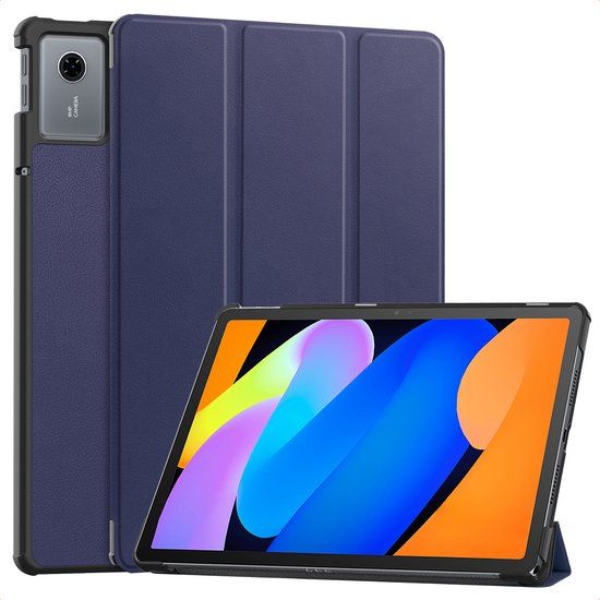 imoshion Tablet Hoes - Geschikt voor Lenovo Idea Tab - Trifold Bookcase - Donkerblauw