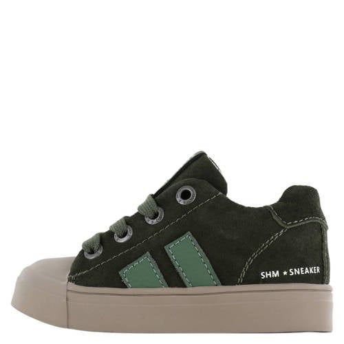Shoesme suède sneakers - donkergroen
