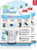 TubShroom Revolutionaire afvoerzeef/haarvanger, kleurloos, 2-pack