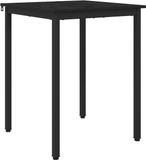 vidaXL Table de salle à manger 60 x 60 x 75 cm Bois traité Chêne noir Carré