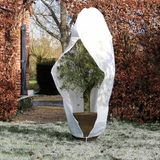 Nature - Winterhoes - 300 x Ø250cm - wit - afdekhoes - met rits