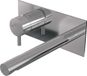 Brauer Chrome Edition Robinet de lavabo encastrable avec bec droit et plaque de recouvrement Modèle B2 Chrome