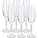 SILVERCREST® Flûtes à champagne / Verres à vin blanc / Verres à eau / Verres à vin rouge, Ensemble de 6