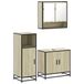 VidaXL Ensemble de meubles de salle de bain 3 pièces Sonoma Chêne