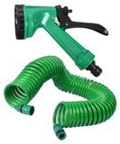 Tuyau d'arrosage flexible avec tête de pulvérisation et 5 modes