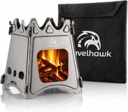 Travelhawk Mini Houtkachel - Inklapbaar Camping Kooktoestel - Roestvrij Staal