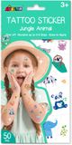 AVENIR Tattoo Stickers - Jungle - 50 Stuks
