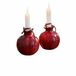 LOBERON Kaarsenhouder set van 2 Karidah rood