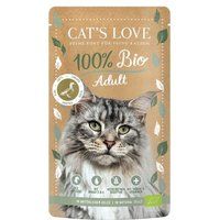 CAT'S LOVE biologisch natvoer Adult in gelei eend 6x100 g