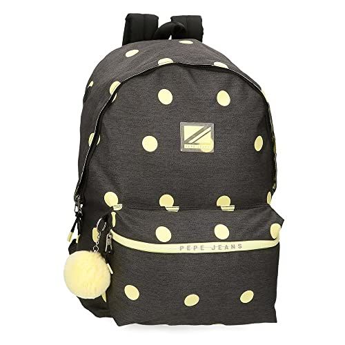 Pepe Jeans Leire schoolrugzak - Zwart - 31 x 44 x 17,5 cm - 20,46 l