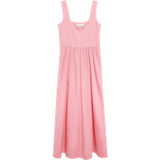comma Jurk V-hals Lange mouw Katoen Roze