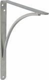 Amig - Wandplankbeugel - Metalen plankbeugel - Hoekplankbeugel - Steun - Staal - Metaalgrijs - Afmetingen: 150x125 mm - Max. aanbevolen gewicht: 105 kg