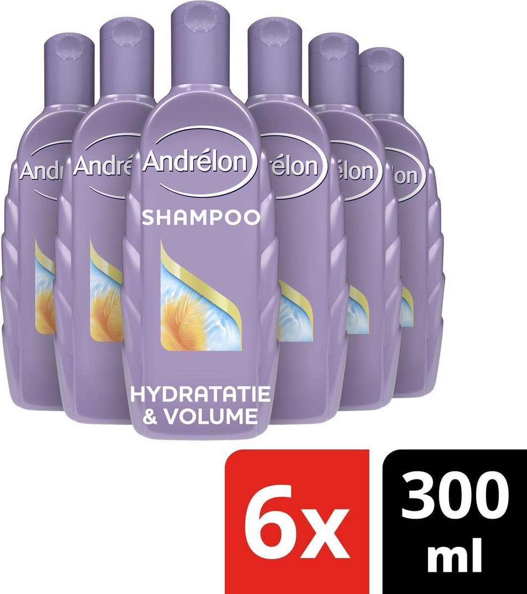 Andrélon Hydratatie & Volume Shampoo -? 6 x 300 ml - Voordeelverpakking