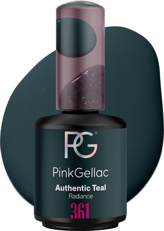 Pink Gellac - Authentic Teal - Gellak - Vegan - Blauw - Glanzend - 15ml