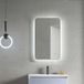 Talos ALVITO LED badkamerspiegel mat zwart 70x43 cm