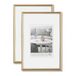 walther design Galeria KG318HD Fotolijsten, goudkleurig, 13 x 18 cm, set van 2 kunststof lijsten
