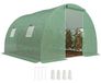 Outsunny Tunnelkas - PE - 300x300x200cm - Groen