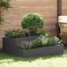 vidaXL Jardinière Noir 100 x 100 x 50 cm Acier laminé à froid