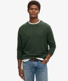 Superdry Herren Pullover Rundhals Slim Fit Grün - Größe: Xxxl