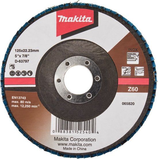 Makita Lamellensch. 125x22mm Z60 10st - D-63797-10
