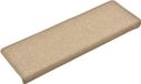 vidaXL Trapmatten 15 st 65x21x4 cm Taupe Rechthoekige Rand