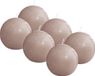 Bolsius - Glanzende bolkaarsen - 6 Stuks - lichtroze - 7cm - 16 Branduren