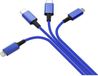 Smrter SMRTER_ELITE_C_NB Kabel USB-A stekker, USB-C stekker, USB-C stekker, Apple Lightning stekker, USB-micro-B stekker 1.20 m Bleu marine